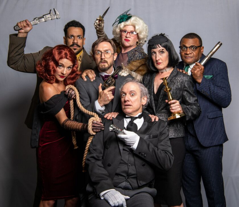   'Clue' medverkande på Mercury Theatre. kredit Brandon Dahlquist