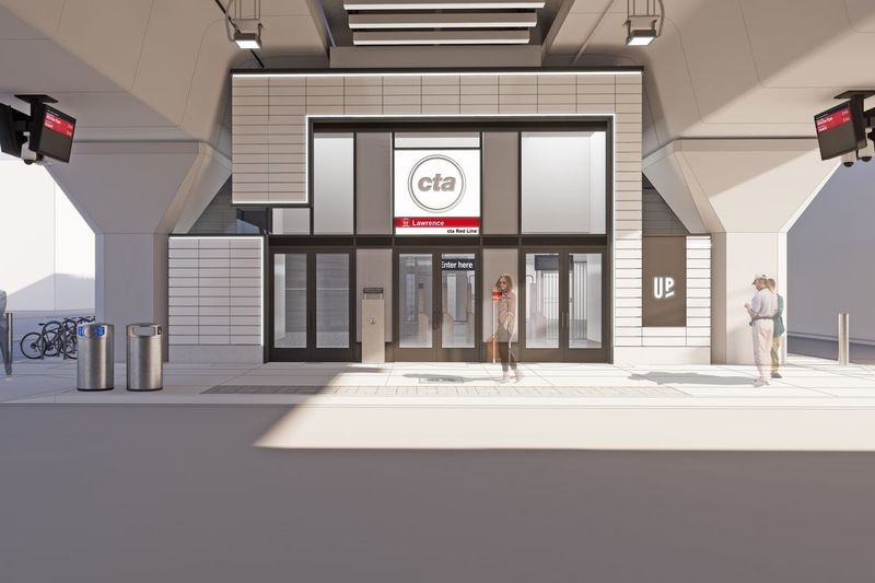 Nový design stanice Lawrence byl odhalen 28. ledna 2021.