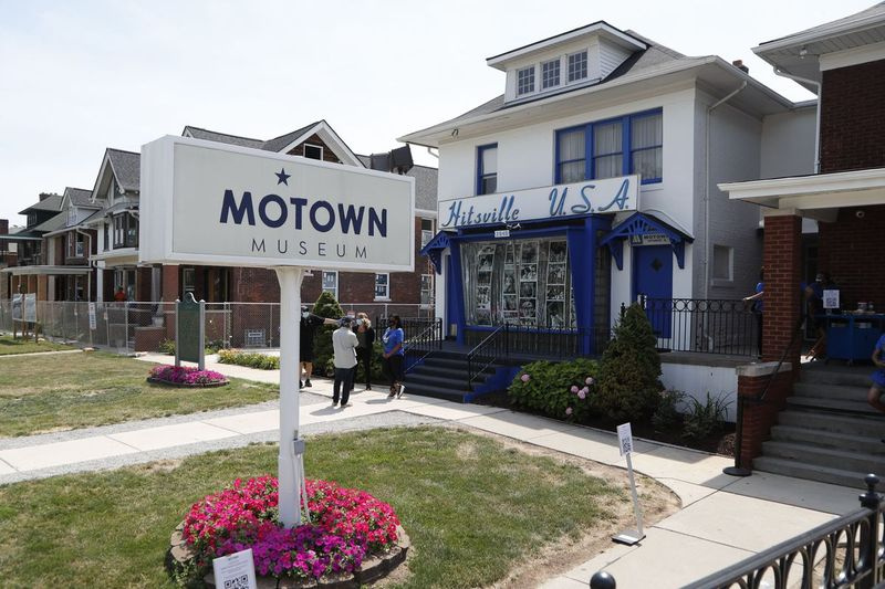 La veduta esterna del Motown Museum di Detroit è stata fotografata mercoledì.