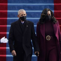 El expresidente Barack Obama y su esposa Michelle llegan para la 59a inauguración presidencial en el Capitolio de los Estados Unidos para el presidente electo Joe Biden en Washington, el miércoles 20 de enero de 2021.