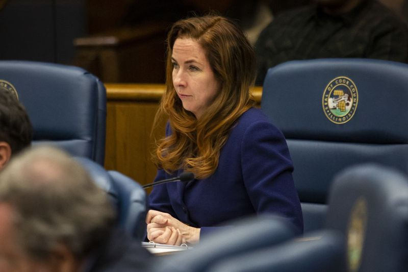 La commissaire du comté de Cook, Bridget Gainer, qui préside la Cook County Land Bank Authority.