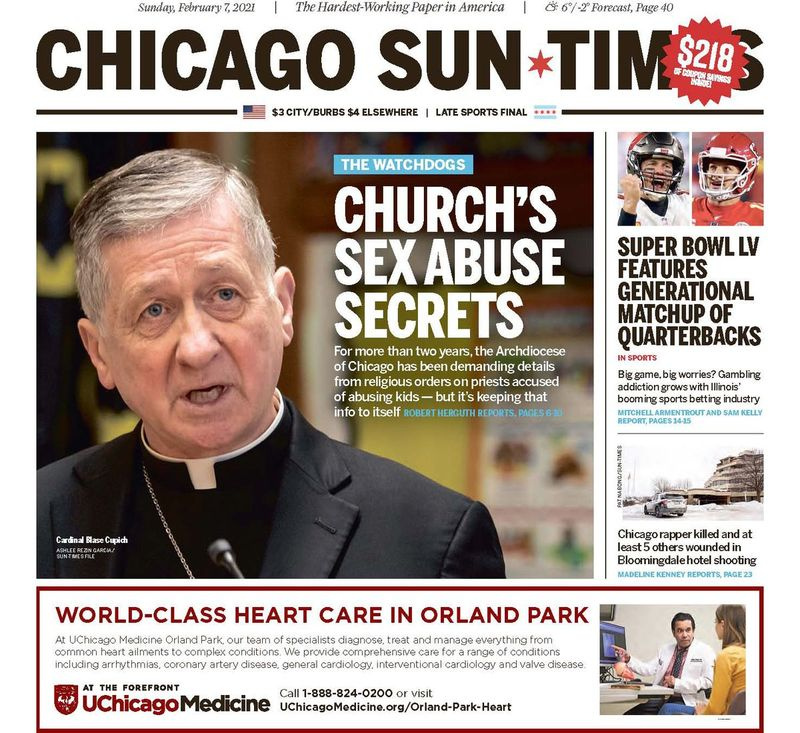 Klicken Sie hier, um den Sun-Times-Bericht vom 7. Februar zu lesen.