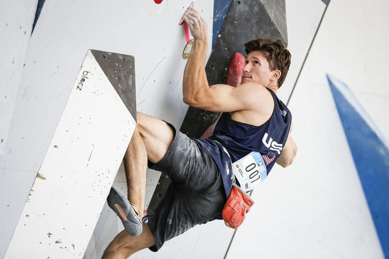 Händerna är vårt främsta verktyg, säger USA:s olympiska klättrare Nathaniel Coleman, som sågs här under boulderingkvalificeringen i IFSCs klättrings-VM den 29 maj i Salt Lake City, Utah.