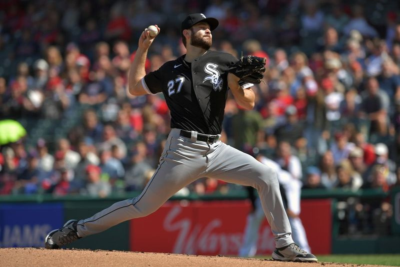 Lucas Giolito ha lanciato sei inning senza punti contro gli Indians al Progressive Field domenica.