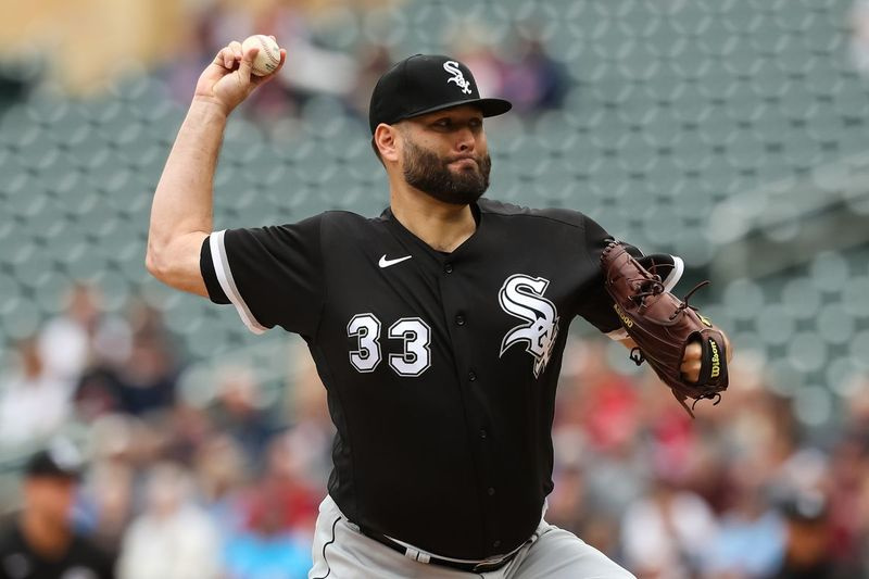 O arremessador do White Sox, Lance Lynn, oferece contra os Twins na tarde de quarta-feira.